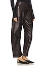 view 2 of 6 Shon Leather Pant in Dark Brown