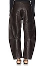 view 4 of 6 Shon Leather Pant in Dark Brown