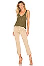 view 4 of 4 East Hampton Pant in Desert Sand With Orange & Navy Tape