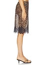 view 3 of 6 Thea Lace Skirt in Vintage Leopard Print