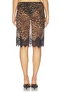 view 4 of 6 Thea Lace Skirt in Vintage Leopard Print