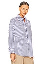 view 2 of 4 MAEL 탑 in Large Dark Navy & White Stripes