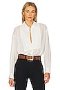 view 1 of 4 Daniel Voile Tuxedo Shirt in Ivory