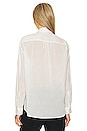 view 3 of 4 Daniel Voile Tuxedo Shirt in Ivory