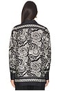view 4 of 7 Alfie Printed Shirt in Black & Ivory Paisley Scarf
