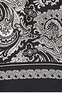 view 7 of 7 Alfie Printed Shirt in Black & Ivory Paisley Scarf