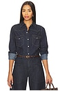 view 1 of 4 Travis Shirt in Indigo Rinse