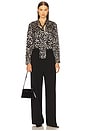 view 4 of 4 Janese Blouse in Large Black Cheetah Print