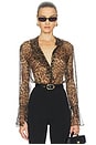 view 1 of 5 Cecily Shirt in Lurex Leopard