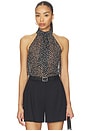 view 1 of 5 Alla Halterneck Top in Wild Dot