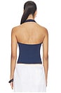 view 3 of 4 Britt Halter Top in Admiral Blue