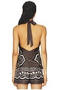 view 3 of 4 Solal Silk Halterneck Top in Brown & Ivory Bandana Print