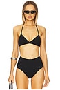view 1 of 4 Triangle Bikini Top in Black