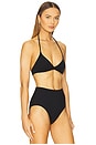 view 2 of 4 Triangle Bikini Top in Black