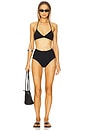 view 4 of 4 Triangle Bikini Top in Black