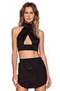 view 1 of 4 Queen Bee Crop Top in Black