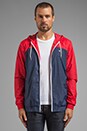 view 2 of 7 Brighton Jacket in Steel Blue/Red/White in Steel Blue & Red & White