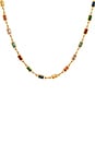 view 2 of 3 COLLIER RECTANGLE in Multicolor & Gold