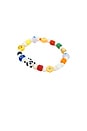 view 3 of 3 Panda Pearl Bracelet in White & Multicolor