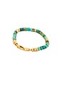 view 3 of 3 BRACELET HEXAGON in Turquoise & Gold