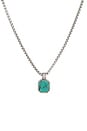 view 2 of 3 COLLAR SQUARE in Silver & Turquoise