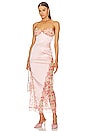 view 1 of 3 Eva Silk Dress in Pink