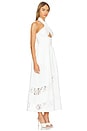 view 2 of 3 Portia Velvet Dress in White