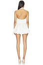 view 3 of 3 Lilliana Halter Mini Dress in White