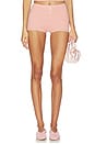 view 1 of 6 Paola Knit Short in Pink & White