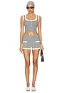 view 5 of 6 Millie Knit Shorts in Grey