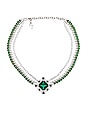 view 1 of 3 Alena Necklace in Green