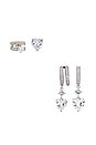 view 1 of 2 Lana Earring Set in White