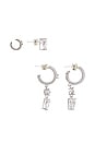 view 2 of 2 Lana Earring Set in White