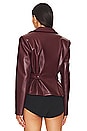 view 3 of 5 Mirabel Faux Leather Jacket in Brown