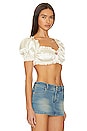 view 2 of 6 Isabella Crop Top in White