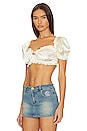 view 3 of 6 Isabella Crop Top in White