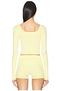 view 3 of 4 Holly Top in Yellow