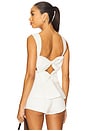 view 1 of 6 Anabella Bow Top in White