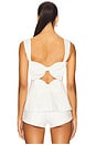 view 4 of 6 Anabella Bow Top in White
