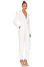 view 2 of 3 Single Breasted Tapered Leg Jumpsuit in Snow White