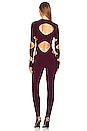 view 3 of 3 Long Sleeve Aztec Catsuit in Plum