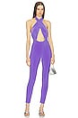 view 1 of 3 x REVOLVE Cross Halter Jumpsuit in Grape