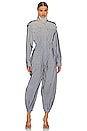 view 3 of 5 Oversized Turtle Cargo Jumpsuit in Grey