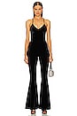 view 1 of 3 Low Back Slip Fishtail Jumpsuit in Black