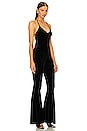 view 2 of 3 Low Back Slip Fishtail Jumpsuit in Black
