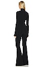 view 3 of 3 Long Sleeve Turtleneck Fishtail Jumpsuit in Black