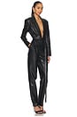 view 2 of 3 Easy Fit Single Breasted Tapered Leg Jumpsuit in Black