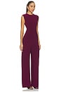 view 2 of 3 Sleeveless Jumpsuit in Plum