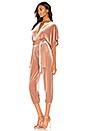 view 2 of 3 Rectangle Jog Velvet Jumpsuit in Salmon