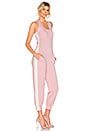 view 2 of 3 Side Stripe Jumpsuit in Dusty Pink & Almost White